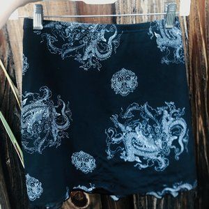 Chinese Dragon Graphic Mesh Mini Skirt - SHIEN - Only Worn once -